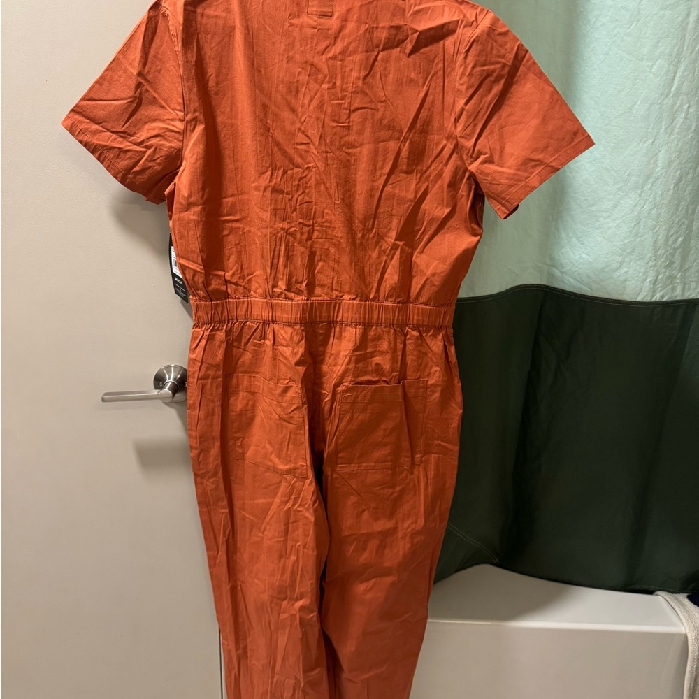RVCA Recession Women's Orange Jumpsuit - Picture 8 of 9